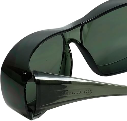 Calabria 6000 lentes de seguridad grandes Fitover sobre gafas graduadas, gafas de seguridad para el trabajo, protección UV