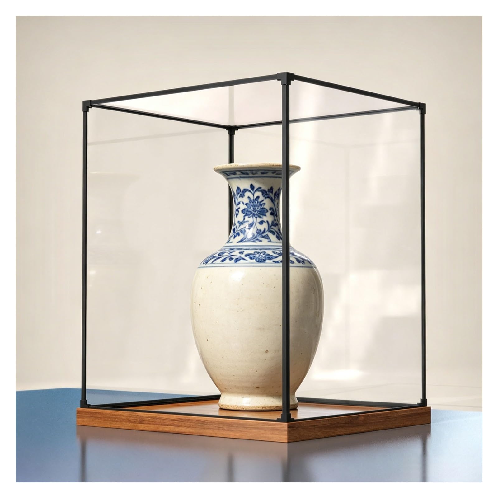 Acrylic Display Case 16 18 20 24 28 31 Inch Tall, Self-assembly Clear Cube Countertop Box, Plastic Storage Containers for Home Office Collectibles(60x60x60cm/24x24x24in)