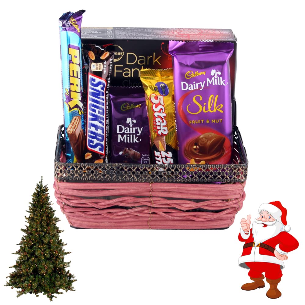 SFU E Com Chocolate Collection for Surprise Gifts | Gift for Christmas | Christmas Chocolate Gift with Santa & Tree | Christmas Chocolate Hamper | 852