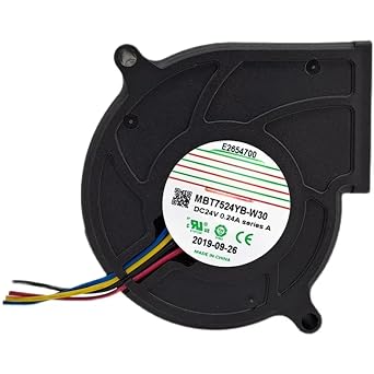 MBT7524YB-W30 Four Wire PWM Magic Drum Fan 24V 0.24a 7530