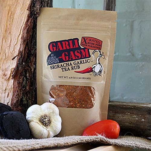 Garlic Festival Foods Garli-Gasm Sriracha Garlic Black Tea Rub
