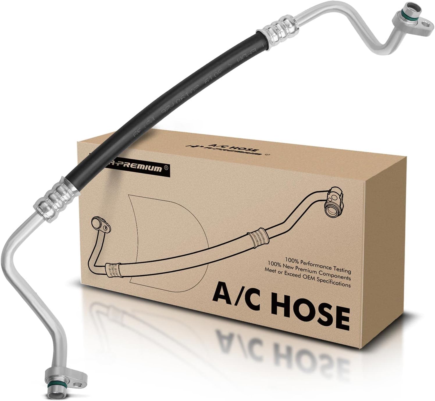 A-Premium A/C Discharge Line Hose Assembly Compatible with Nissan Kicks, 2018 2019, 1.6L, Compressor to Condenser
