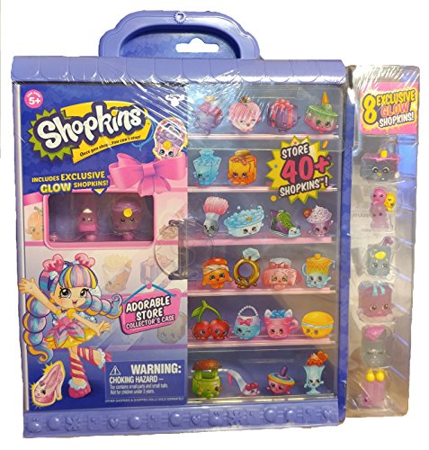 Shopkins Season 7 Join the Party Collector's Case with 8 Exclusive Glow Shopkins
