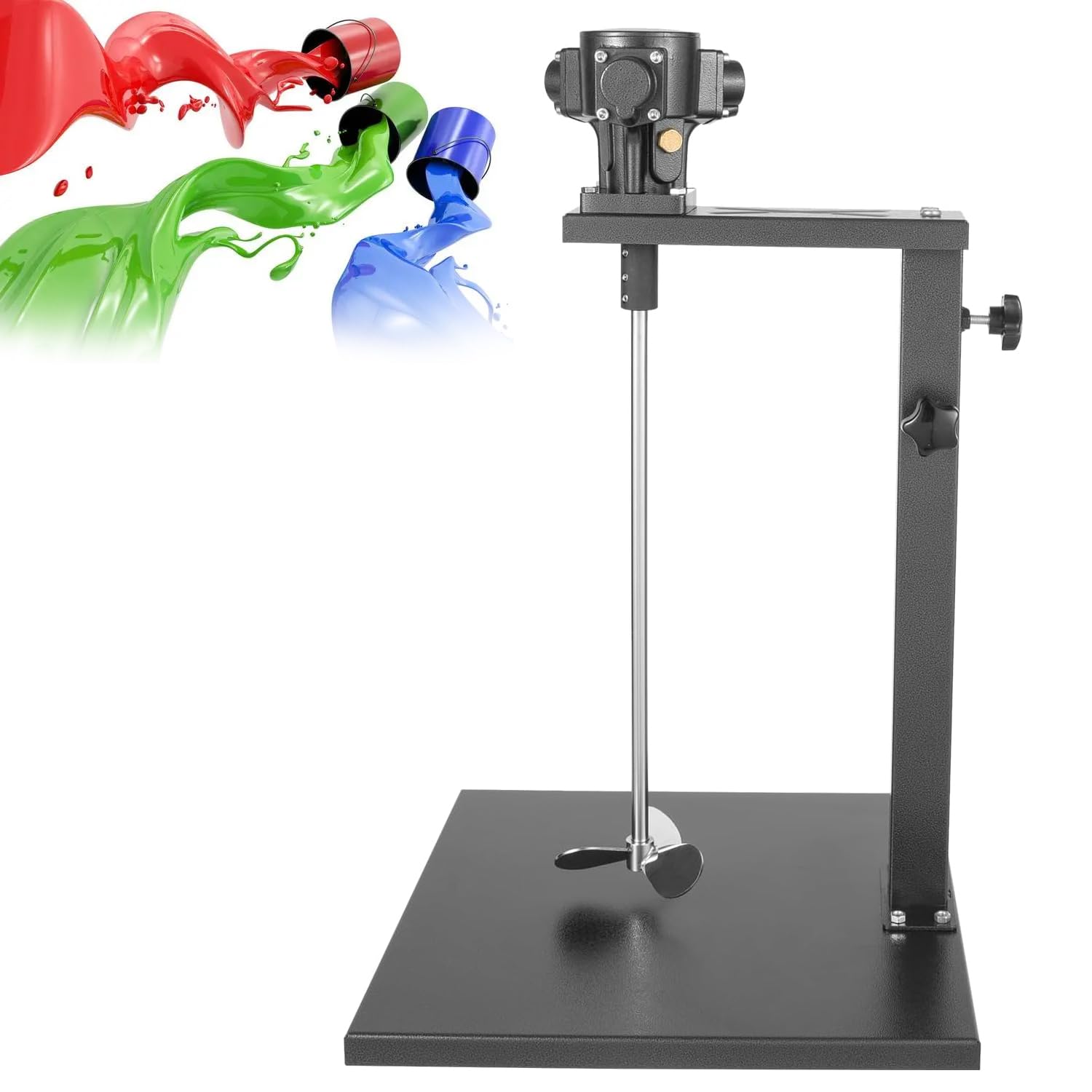 Mezclador de pintura neumático 1500-3000r/min, presión de aire 0.6-0.8 mpa, hoja de acero inoxidable, mezcla 10L-50L para revestimiento, tinta, agitación de pintura