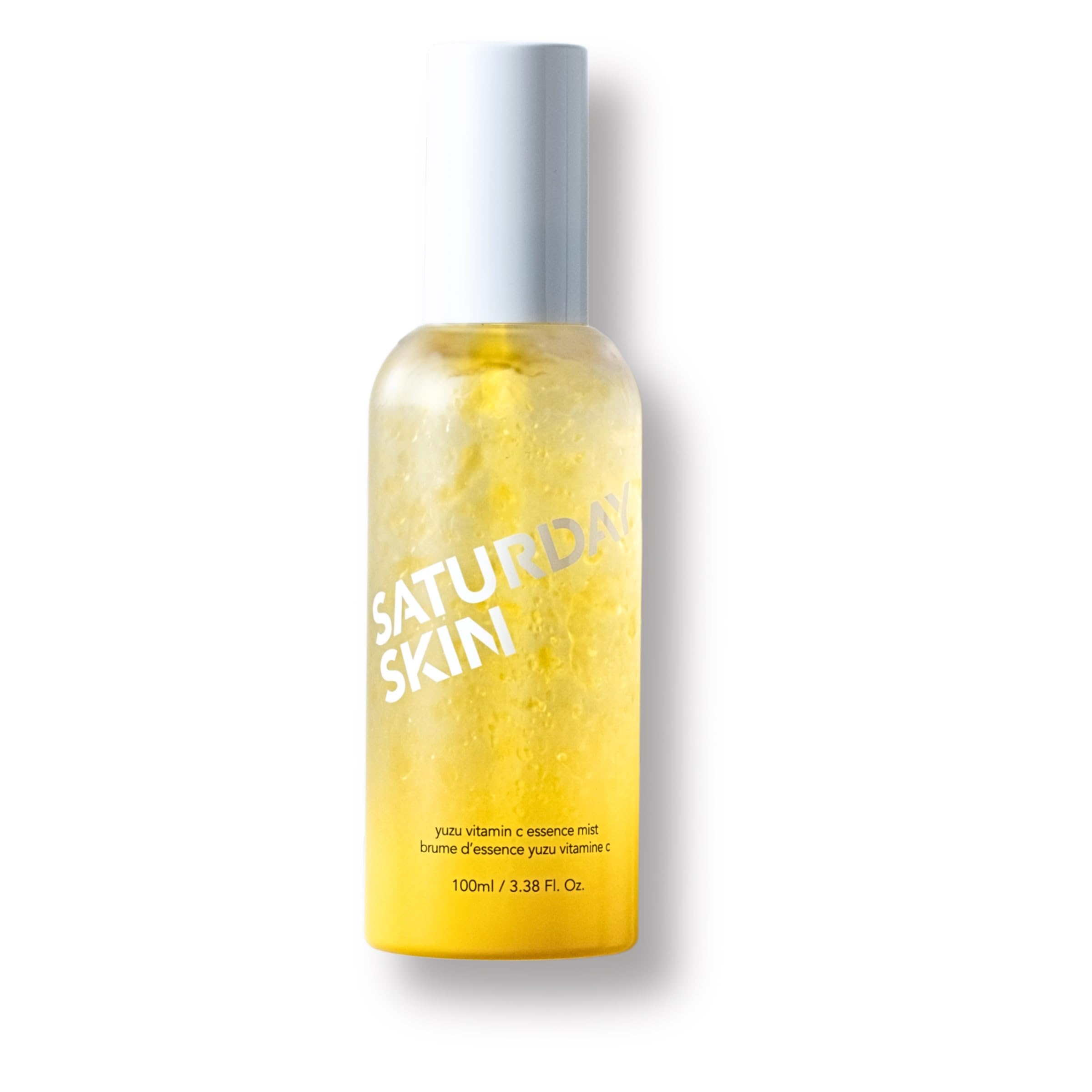 Saturday Skin Yuzu Vitamin C Essence Jelly Mist- Brightening Plumping Soothing Pore Refining - Encapsulated Vitamin C Ceramides Peptides - Korean Skincare Face Dual-Texture Mist Essence