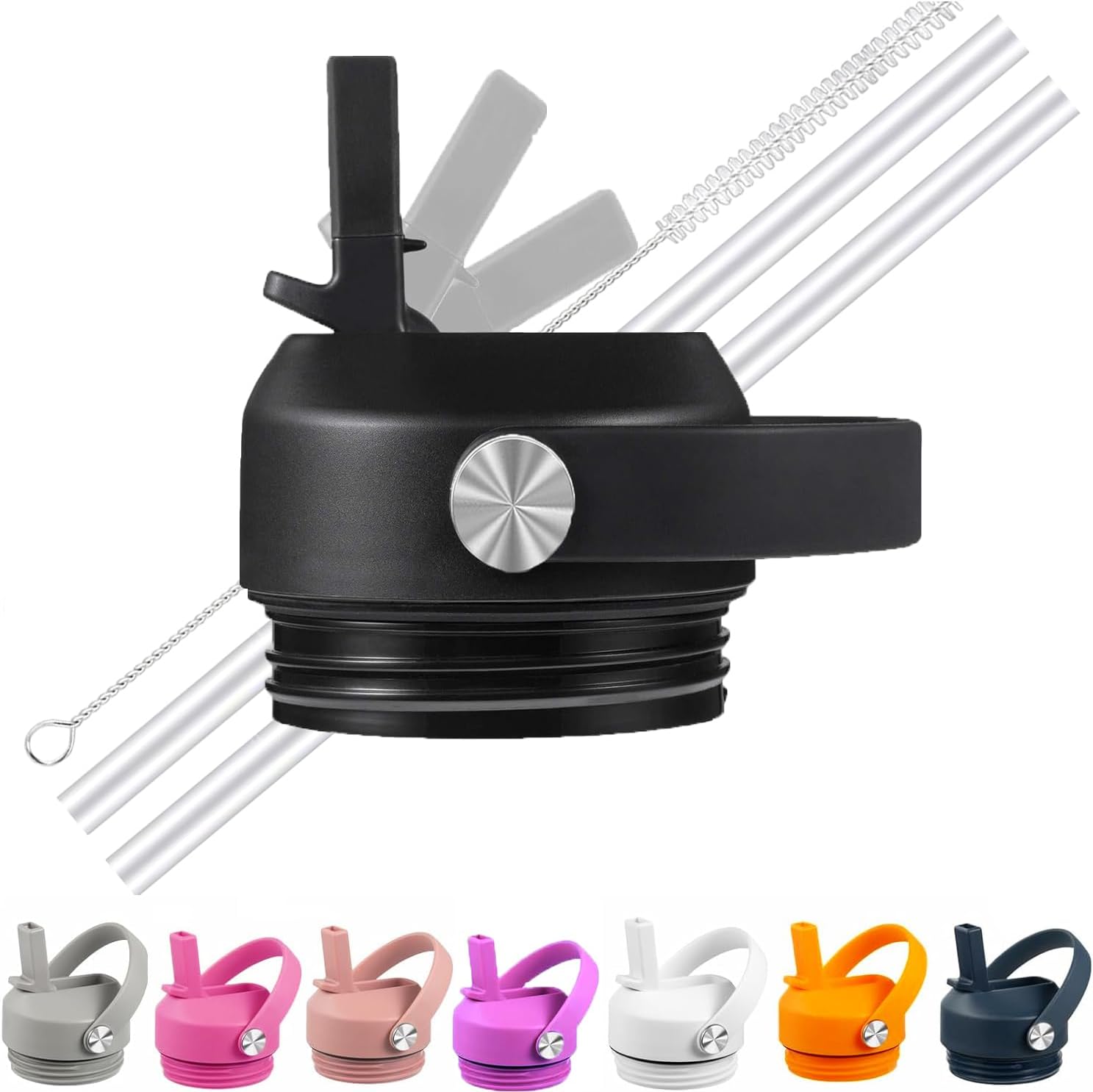 LLCJYYCY Straw lid for YETI Rambler Bottle18 26 36 64 oz, Yeti Lid with Straws and