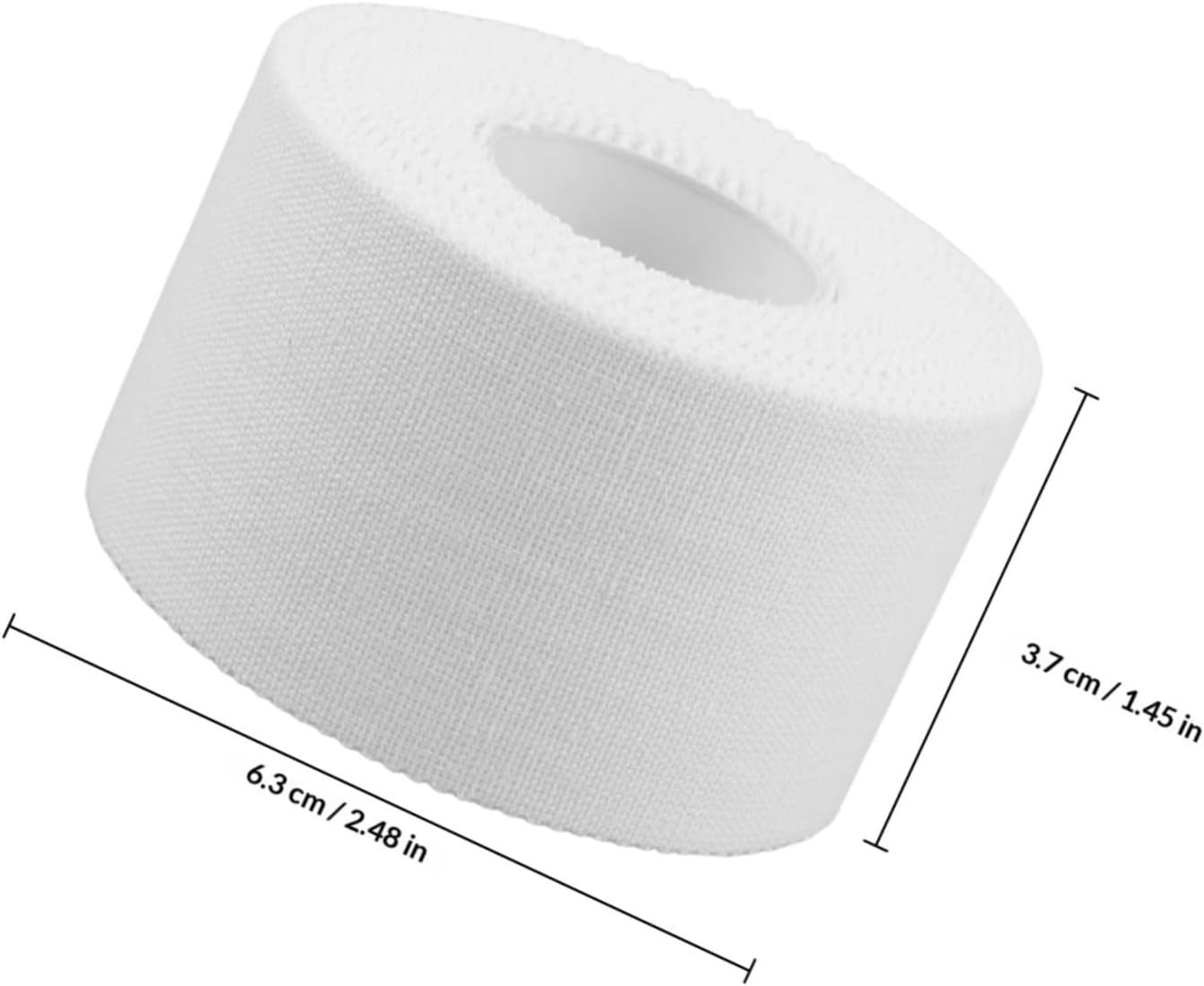 Outanaya 6 Rolls White Cotton Athletic Tape for Knees and Joints, Cuttable and Breathable Sports Wrap for Basketball and Physical Activities, Sturdy Support and Injury Fixing