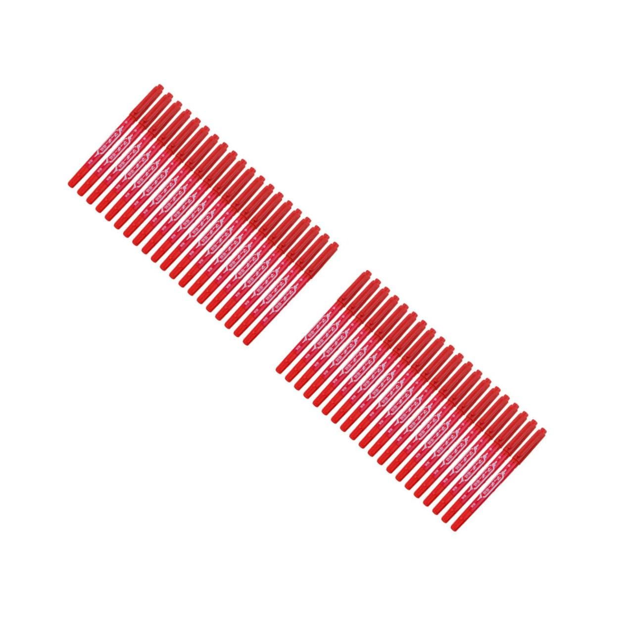 MAGICLULU 40pezzi Pennarelli Oliosi Doppia Punta Per Ufficio Per Contorni e Dettagli Materiale Sicuro e Duraturo Forniture Per Pittura e Ufficio