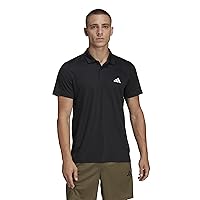 adidas Uomo Train Essentials Training Polo Shirt, Black/White