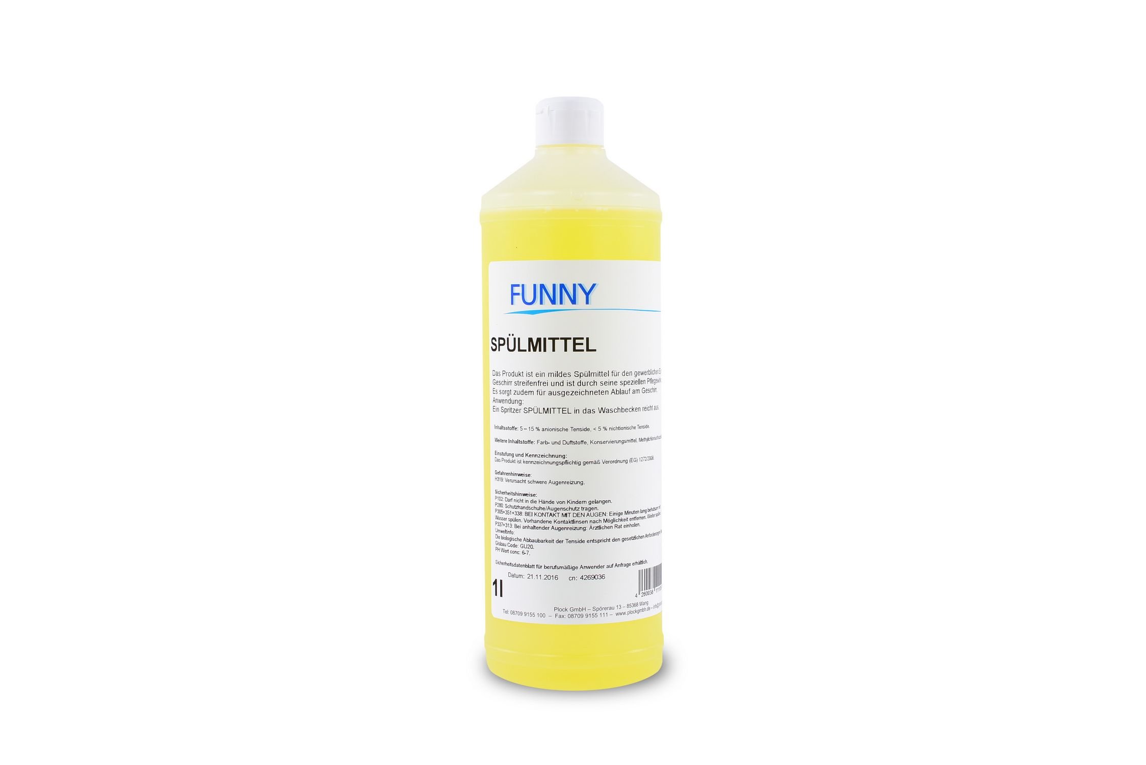 Funny AG-461 Spülmittel mit Citrusduft, 1 L (12-er Pack)
