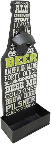 Modern Home Botella montada en la pared abierta con captador - Cerveza de tiza