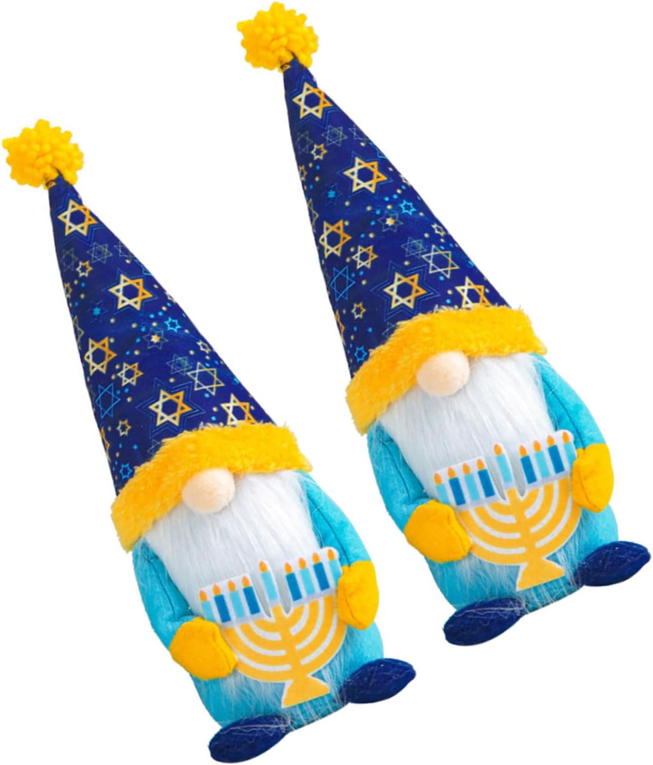 Hanukkah Gnomes Decor: Cloth, Tabletop Decorative Gnome Figurines for Home, Jewish Menorah Decor, Chanukah Gifts