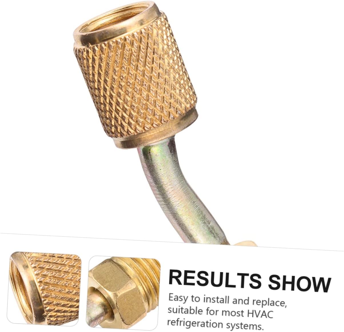 Cabilock 3pcs Refrigeration Hose Fitting Hose Adapter Tools Conditioner Hose Connector Hose Connector Conditioner Hose Fitting Yellow Brass