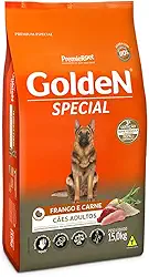 Premier Pet Golden Special - Ração para Cães Adultos, Sabor Frango e Carne, 15kg