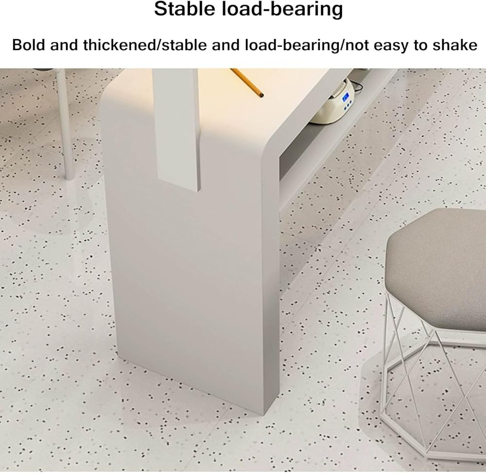 Stazione Professionale per Unghie con Aspiratore di Polvere E Lampada A LED, Tavolo per Manicure per Salone Spa, Cassetti Portaoggetti, Postazione di