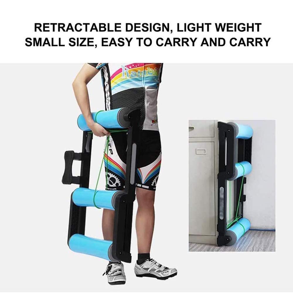 Fahrradtrainer-Rolle, faltbar, for Indoor-Fahrradtraining, Halterung, Widerstandsübung, Fitness