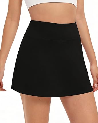 AHLW Womens Skorts Golf Tennis Skirts - Flower,US Flag,Checkered,Leopard
