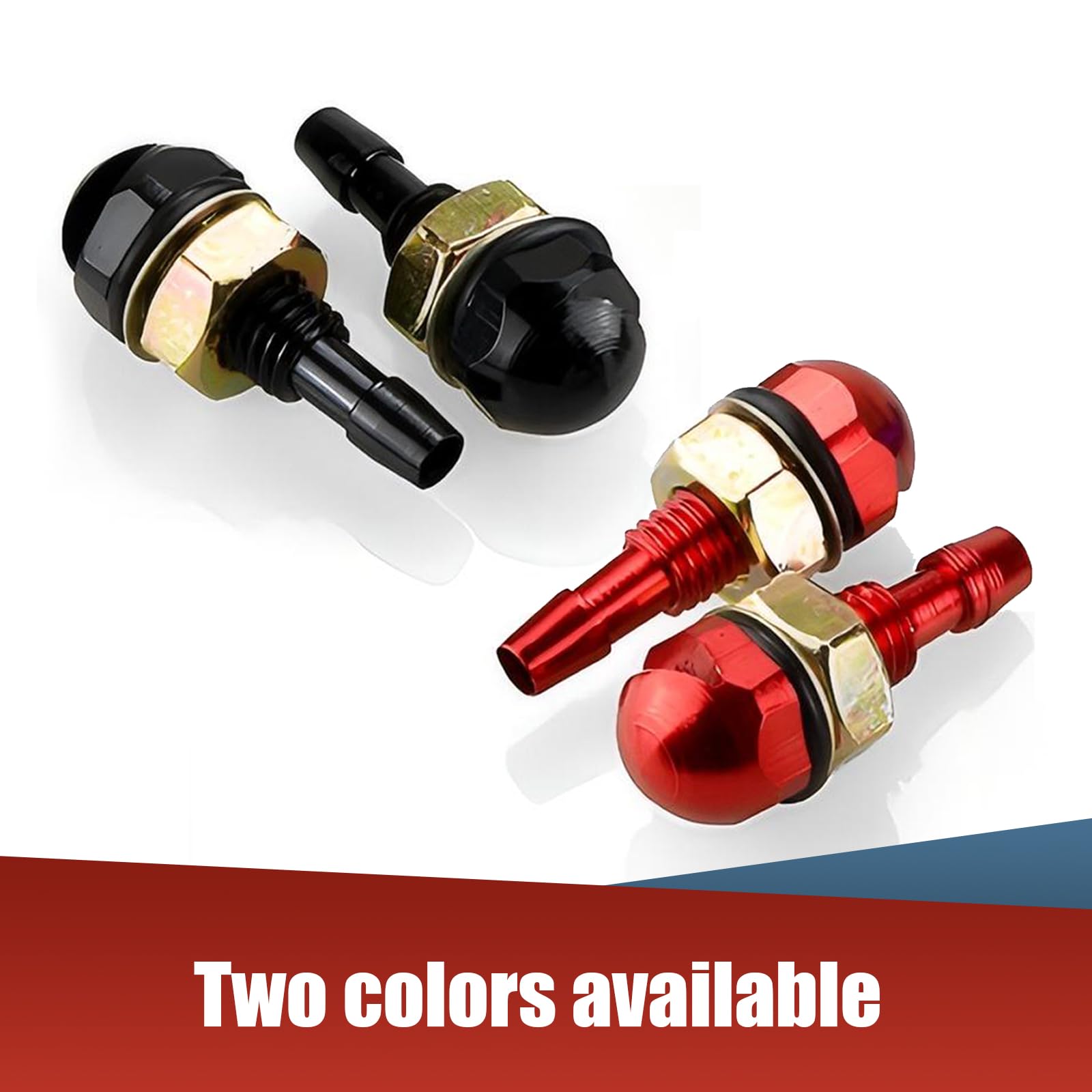 2-Pack Car Windshield Washer Nozzles - 2 Hole Straight Spray, Universal Nylon Replacement