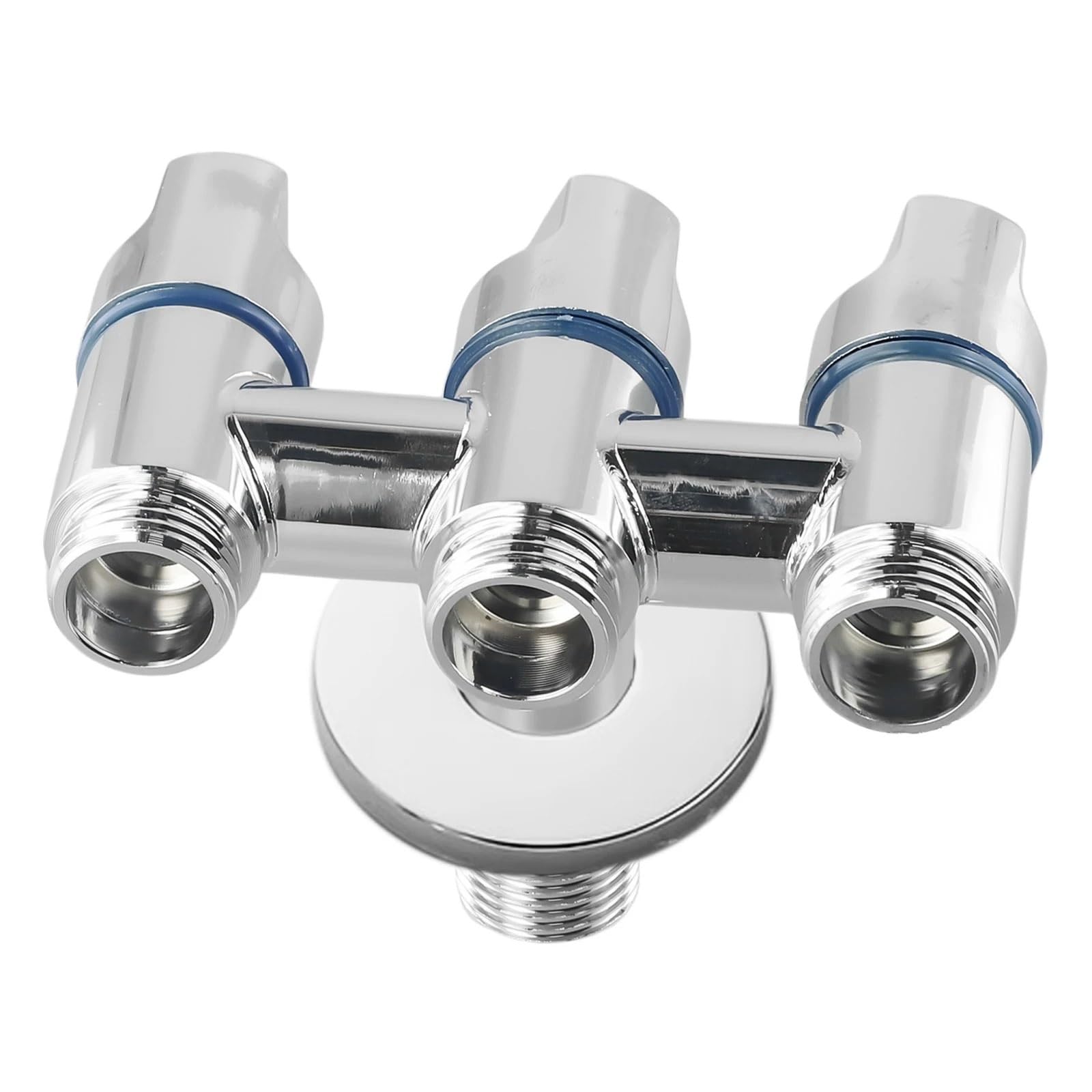 Valvola deviatrice multifunzione a tre vie con valvola di iniezione dell'acqua a tre vie, 1 pezzo (grigio)