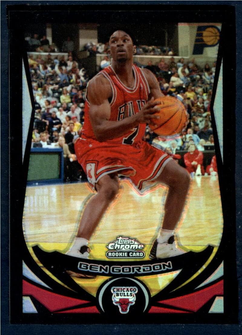 2004-05 Topps Chrome Refractors Black #168 Ben Gordon NM-MT 297/500 Chicago Bulls Basketball