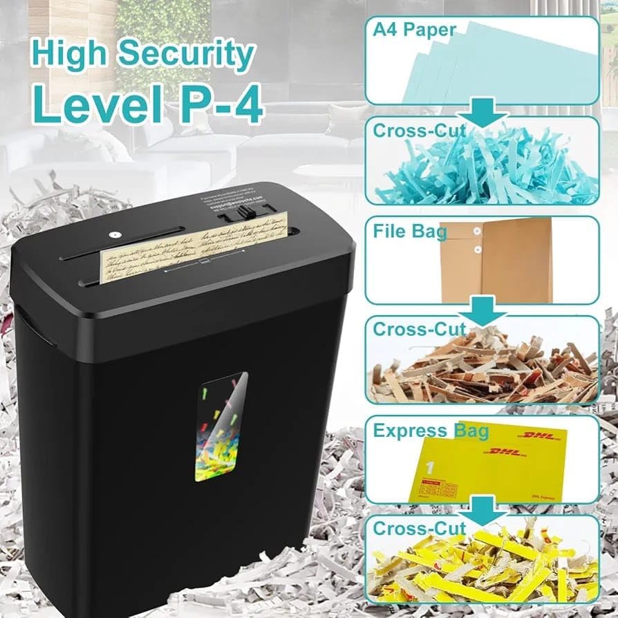 Image of KANAbee Paper Shredder - 10-Sheet Cross Cut with 3.43-Gallon Basket - P-4 Security Level - 3-Mode Design - Shreds CD and Credit Card - Durable, Fast, and Jam Proof for Home Office (ETL Certified)