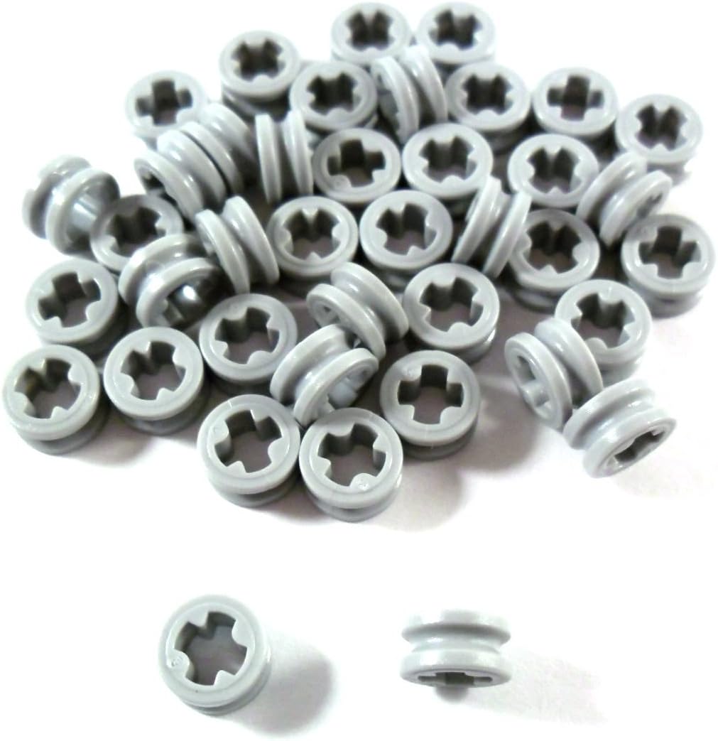 40 LEGO Technic Bush 1/2 Smooth Light Bluish Gray