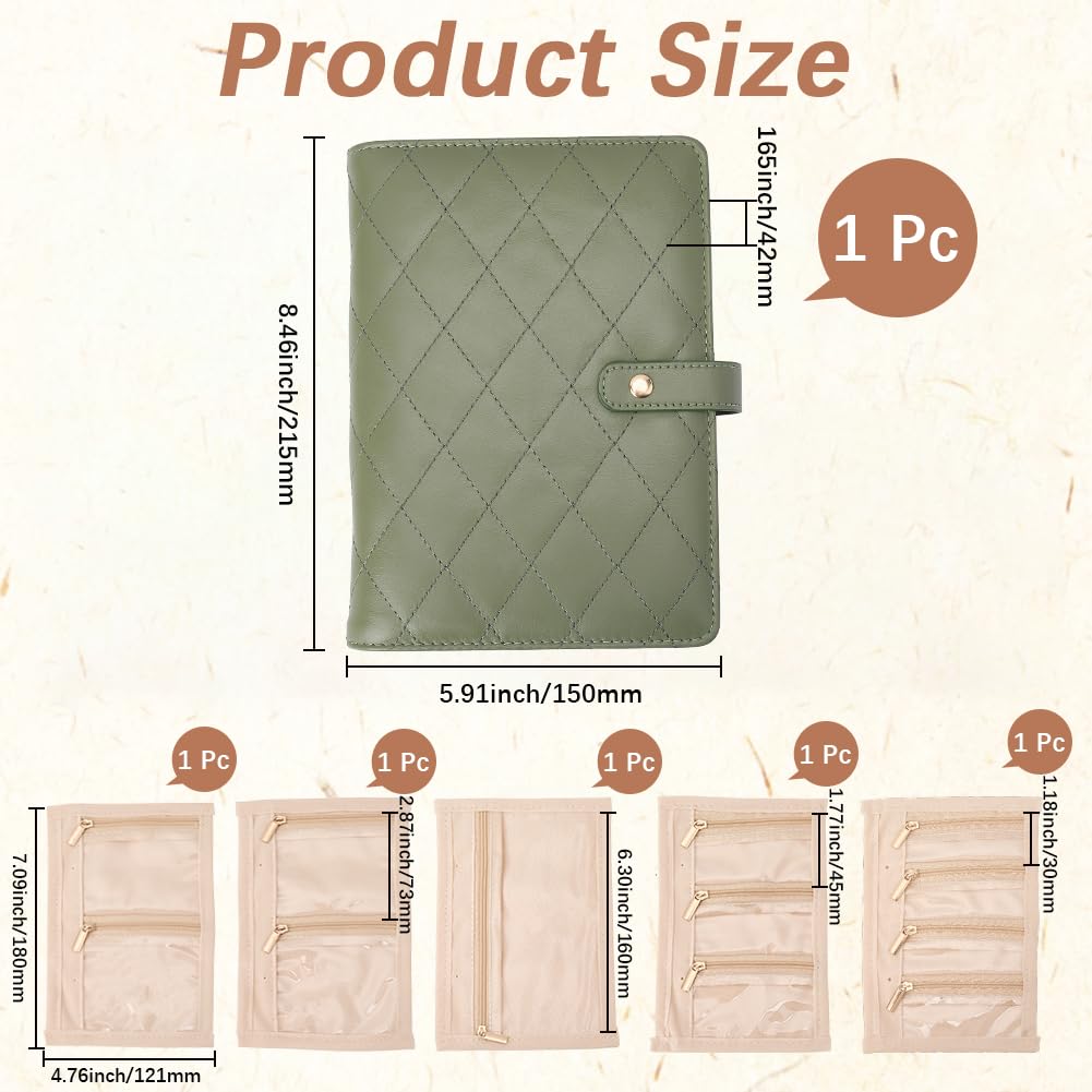 Beebeecraft Organizador de Joyas Portátil de 21.5x15x4.2cm Rectangular Verde con Cremallera Transparente Bolsa de Terciopelo para Anillos Collares Pendientes Regalo para el Día de la Madre