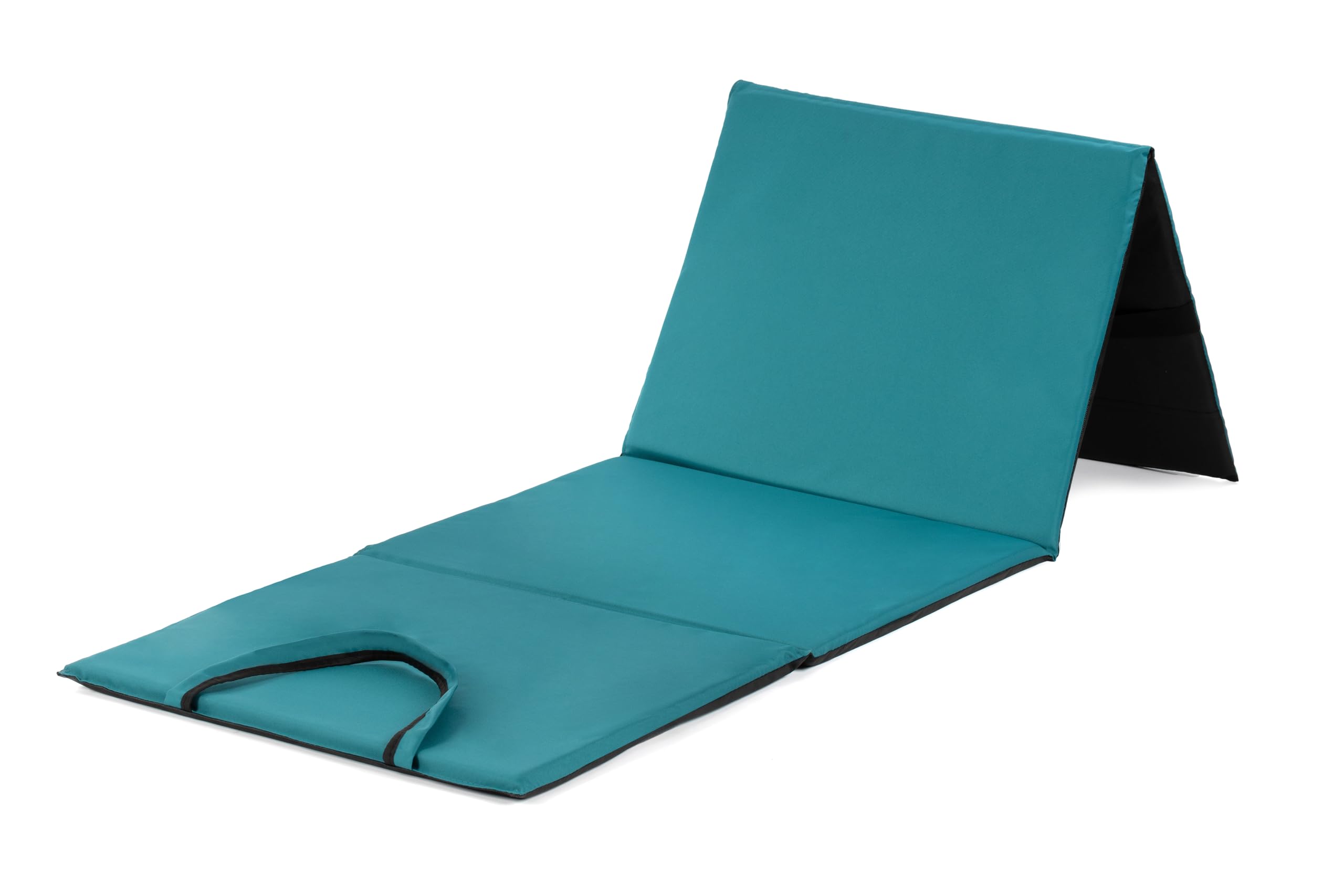 Tapis de Plage Pliable rembourré 200x62 cm Marine, Matelas