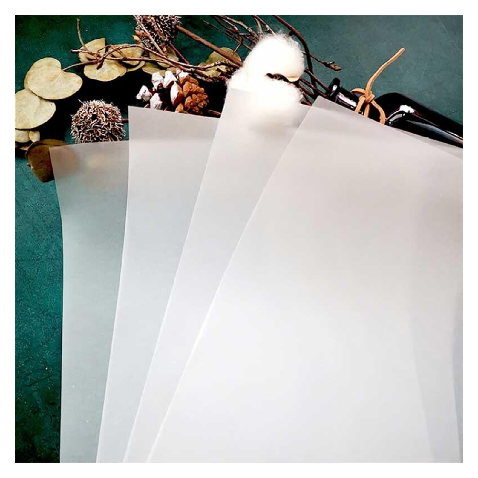 Papier welinowy do scrapbookingu, Przezroczysta karta A4 do scrapbookingu, DIY Happy Planner ze zdjęciem Allum(50pcs)