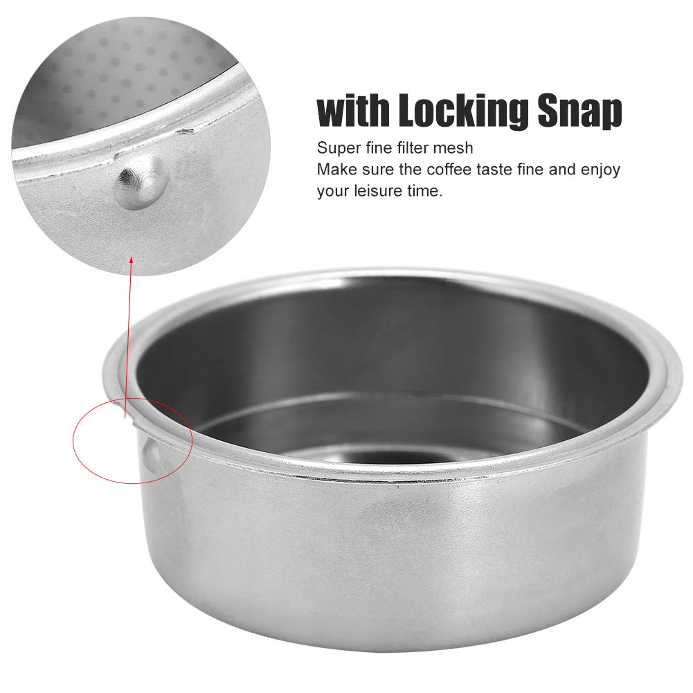 Filtro Caffè A Cestello In Acciaio Inox 51 Mm – Doppio Strato, Riutilizzabile, Per Macchine Espresso E Caffettiere, Accessorio Professionale