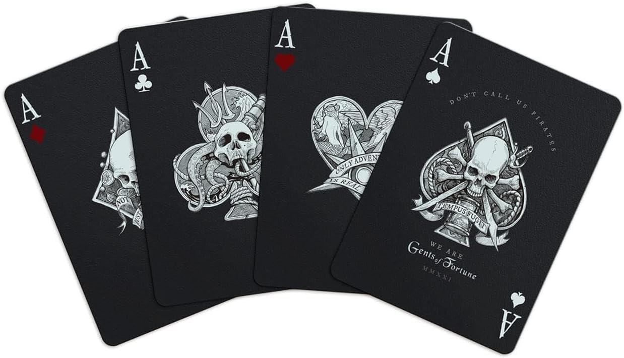 Gents of Fortune Playing Cards Black Flag Edition Waterproof Gent Supply