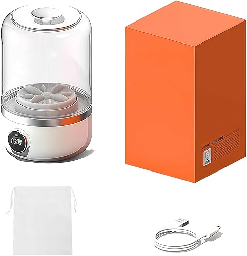 Miniatura 8 de Mini lavadora ultrasónica para ropa interior y calcetines, máquina portátil recargable, diseño compacto para viajes, camping, ropa de bebé (versión