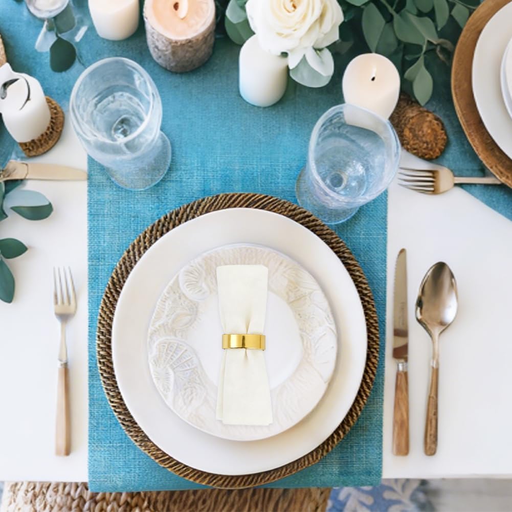 Gold Serviettenringe 100er Set Halbkreisförmige Serviettenhalter Aus Metall Mit Schnallen Für Dinnerpartys Hochzeiten Und Tischdekoration Moderne Serviettenringe Für Küche Und Restaurant