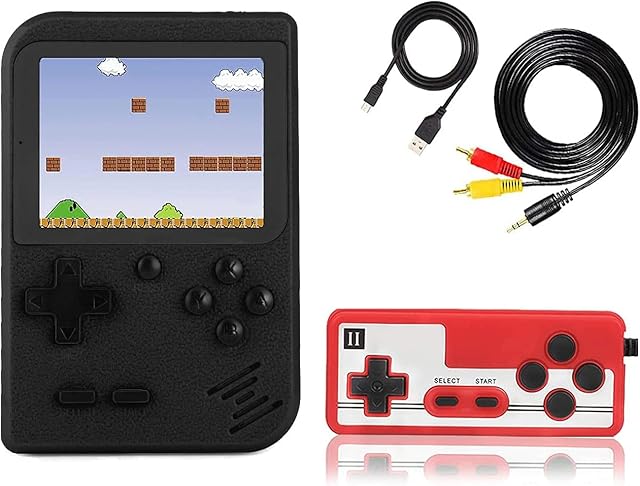 aokat Portable Handheld Retro Games Console,Mini Game Player with 800 Classical Games,2.5-Inch Color Screen Support for Connecting TV Two Players,1020mAh Rechargeable Battery,Best Gift for Game Boy