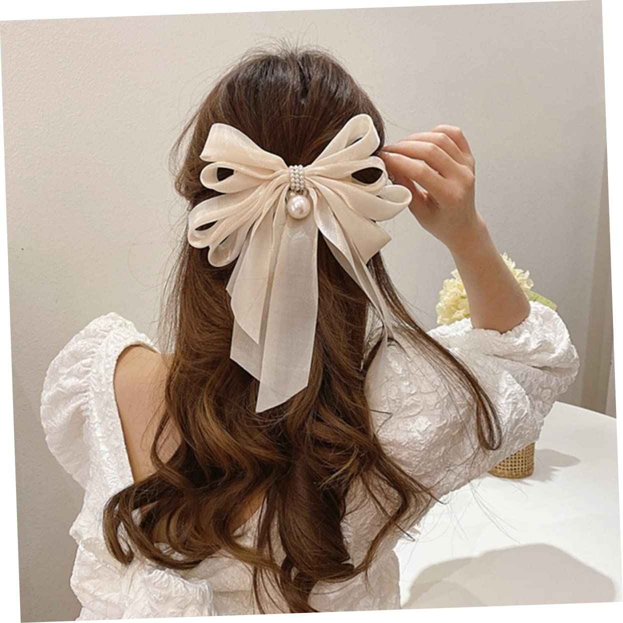 ABOOFAN 10stücke Große Haarspangen Mit Perlen Und Schleifen Für Damen Elegante Haarklammern Für Alltag Und Besondere Anlässe Für Reisen Schule Und Büro
