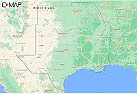 Vista 1 de C-MAP Reveal Lakes - US Lakes South Central, tarjeta de mapa para navegación GPS marina