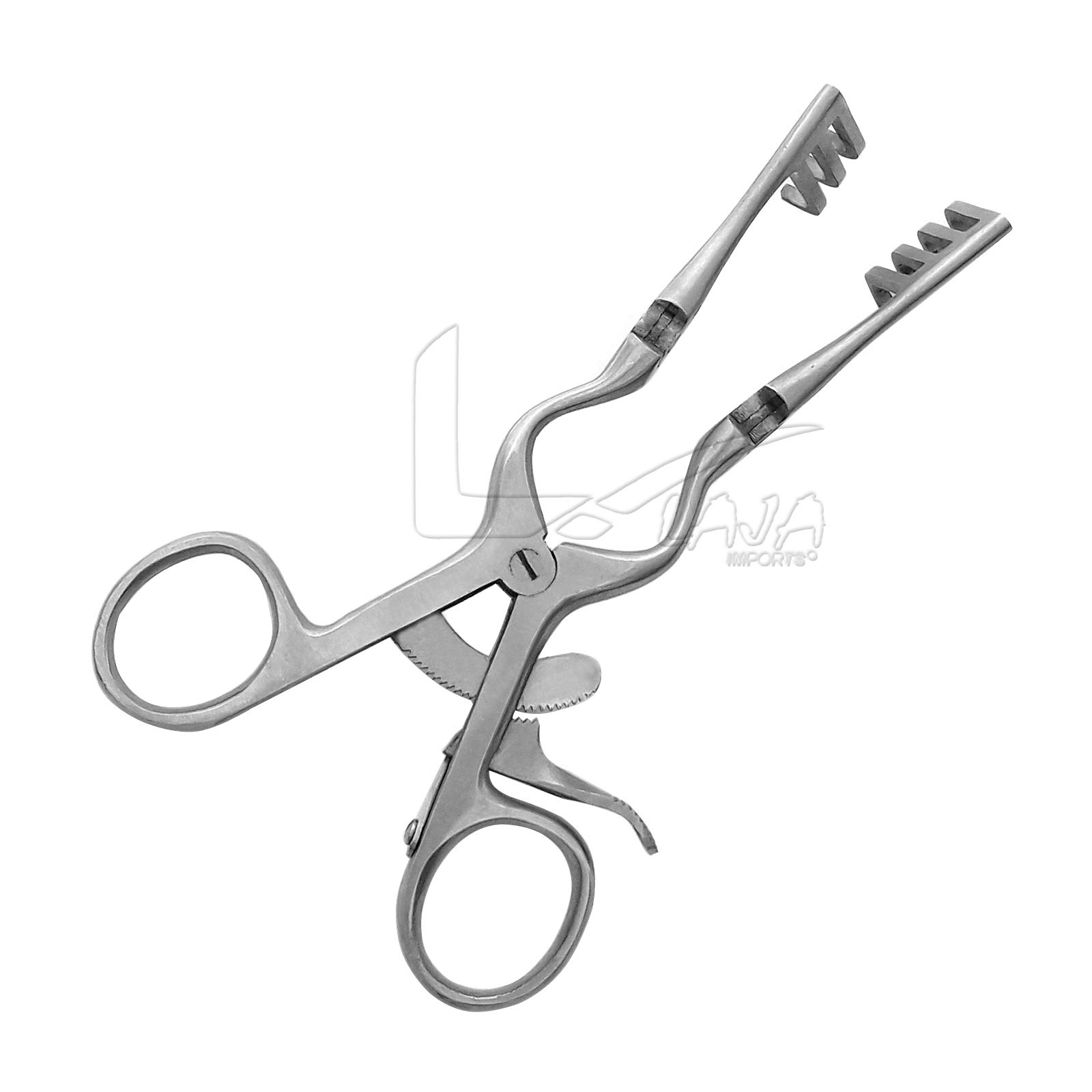 LAJA IMPORTS 5.5" Beckman-WEITLANER Retractor 3X4 Prong HINGED Blunt