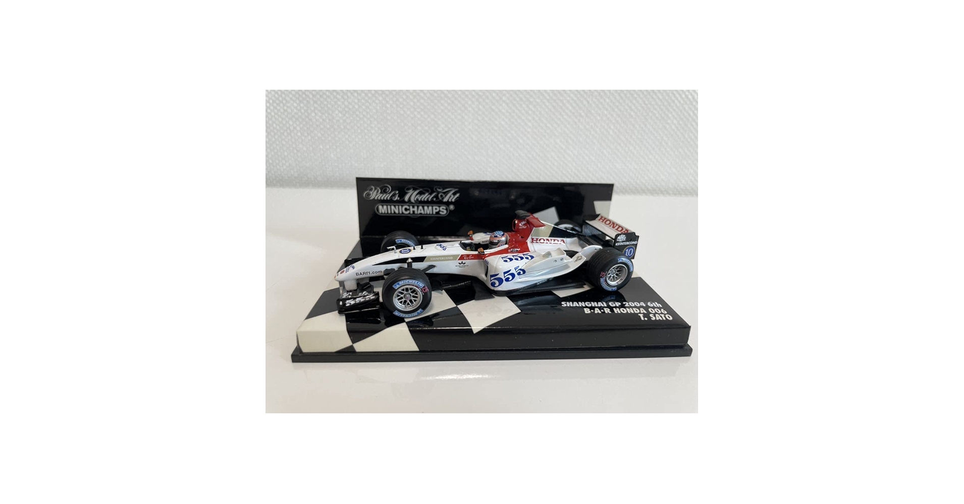 ミニチャンプス　BAR HONDA 006 T.SATO Amazon | 1/43 ミニチャンプス BAR ホンダ 006 佐藤琢磨 中国GP