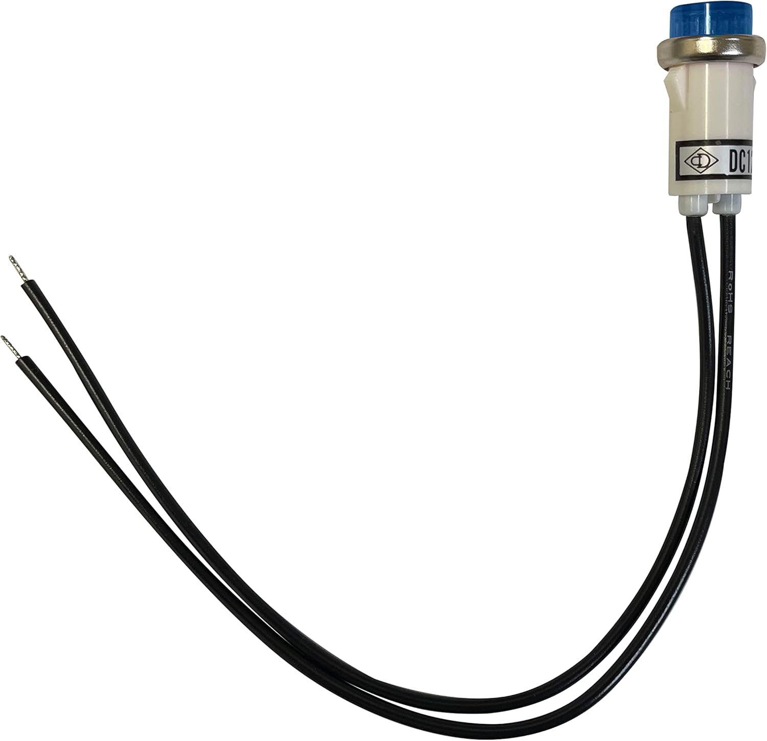 Sherco-Auto Universal 12V Blue Incandescent Indicator Light - Mounting Diam. 1/2" - 5 Pack