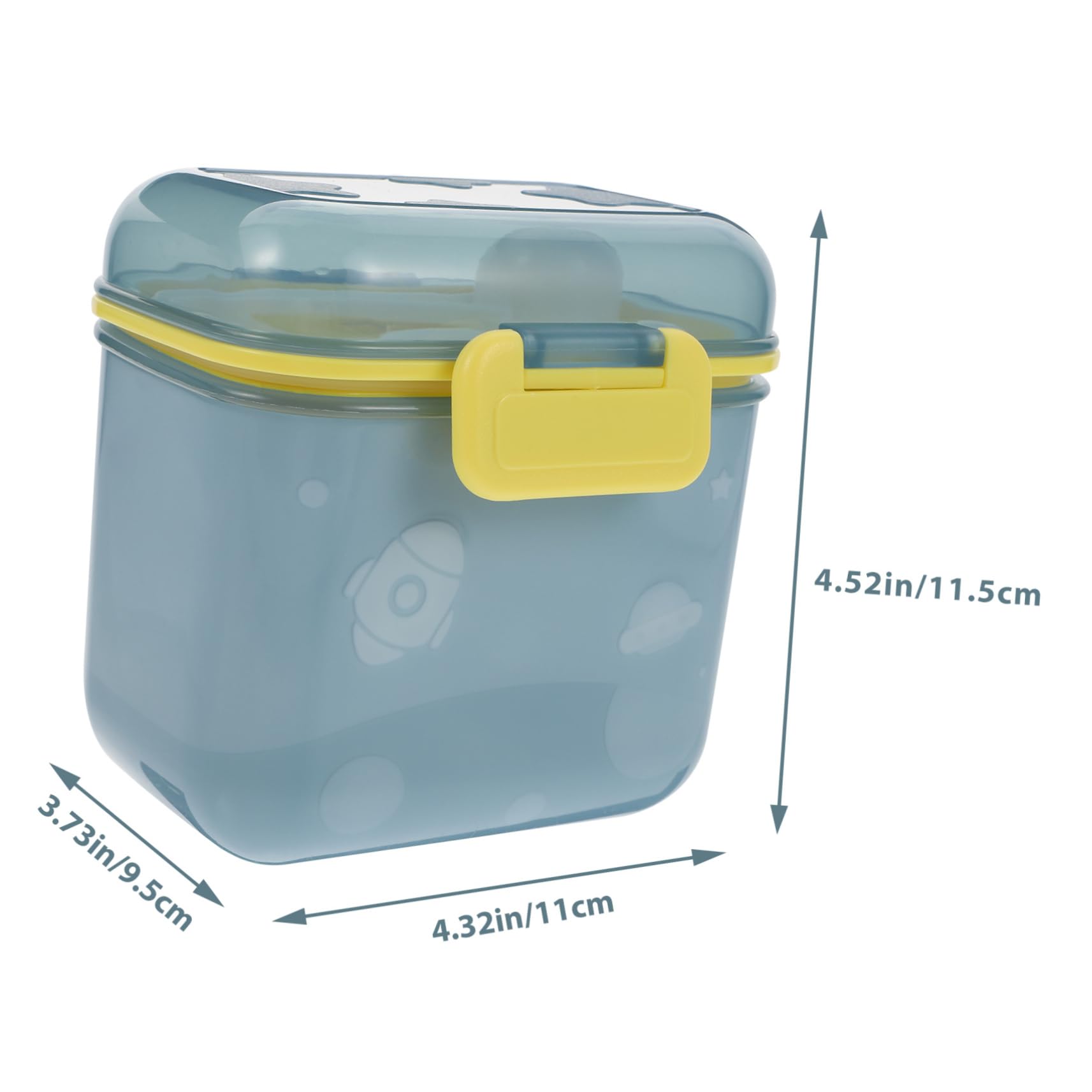 SUPVOX Large Capacity Storage Container Milk Powder Dispenser Box Spoon Pp Silicone Portable Milk Storage Jar