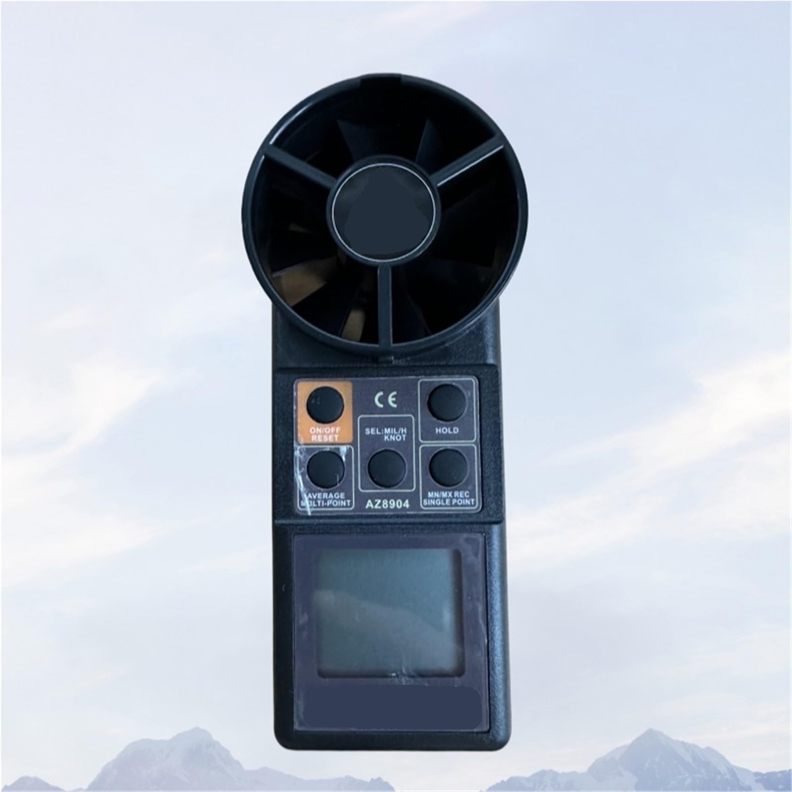 Anemómetro, comprobador de temperatura anemométrico portátil con pantalla digital(AZ8904)