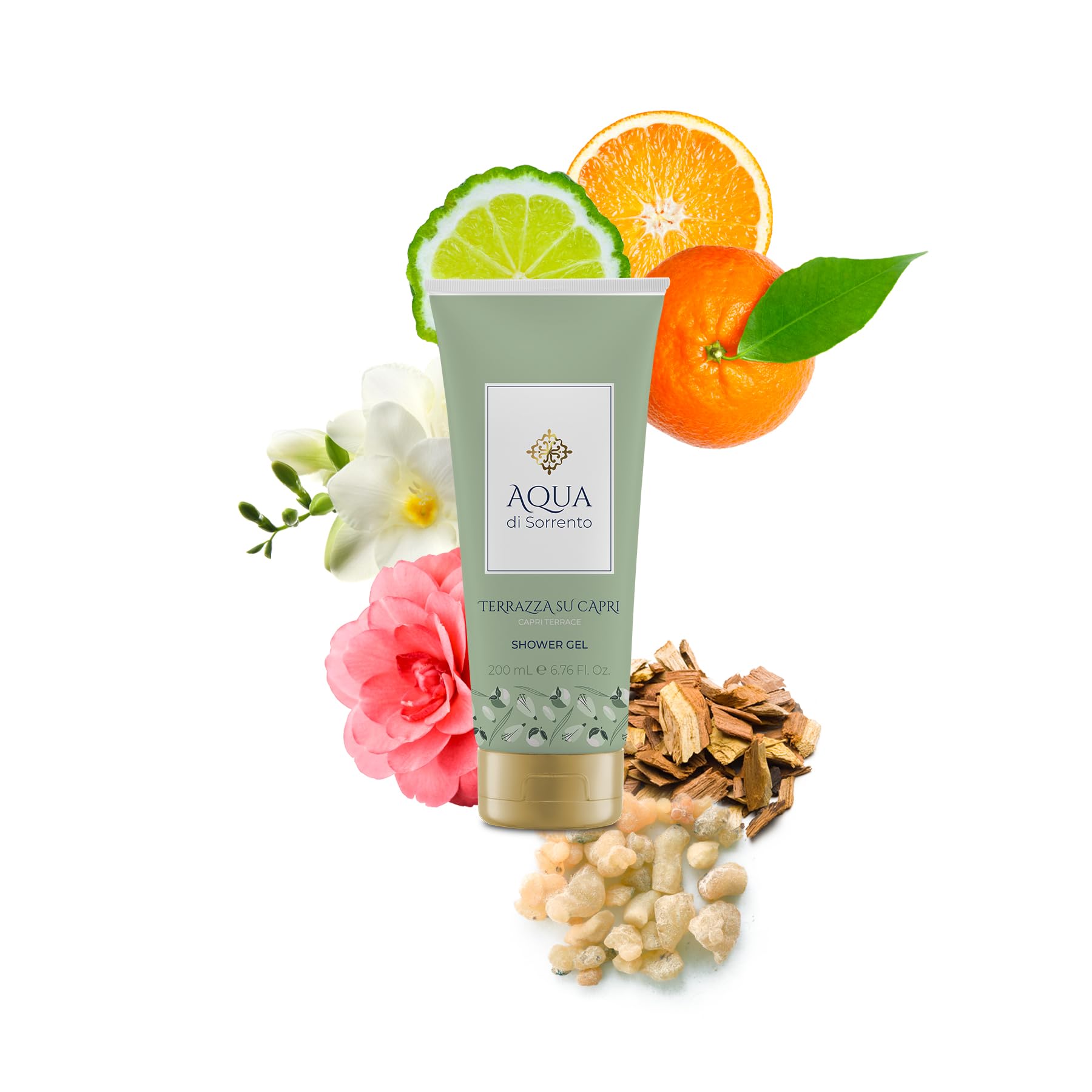 AQUA DI SORRENTO | Terrazza su Capri, Confezione Regalo, Acqua Profumata 245 ml + Gel Doccia 200 ml, Fragranza Esclusiva