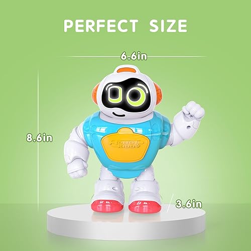 Miniatura 6 de Juguetes de 2 años para niños y niñas robot de actividades para bebés de 2 años  Juguetes musicales con luz para 18 meses  Juguetes interactivos de