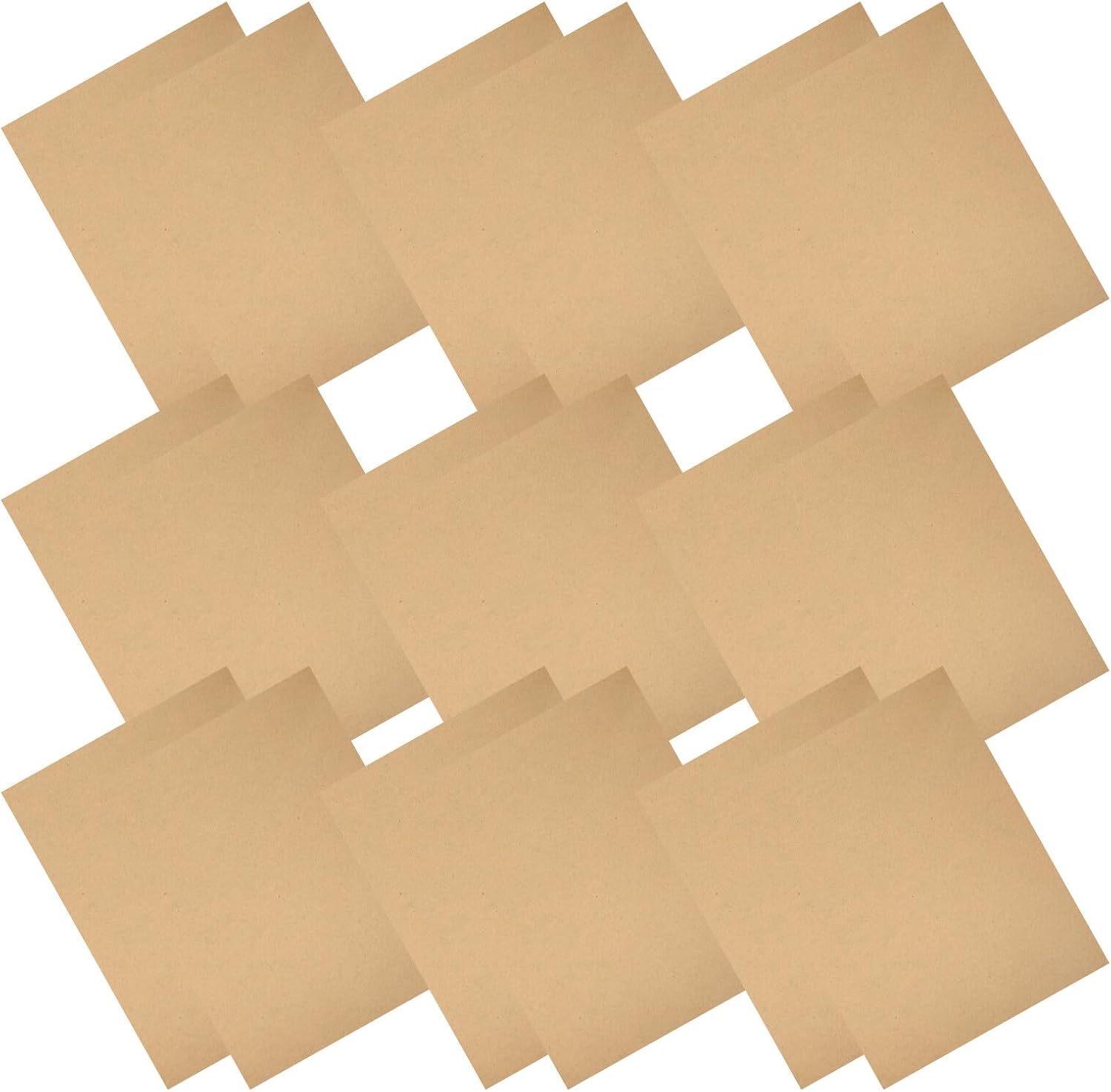 CALLARON Braille Writing Paper 15pcs 24x30cm Light Brown Cardstock Sheets for 4 and 9 Row Braille Boards Visual Impairment Learning Tool Blind People Supplies