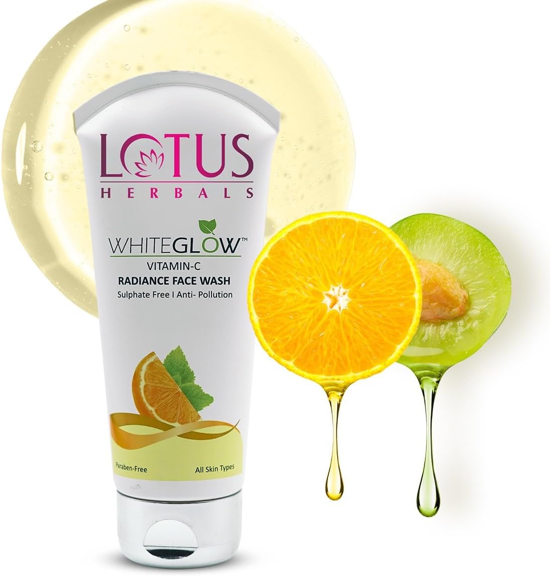 - Lotus Herbals WhiteGlow Vitamin C Radiance Face Wash | For Dark Spots & Dull Skin | Anti- Pollution | 100g