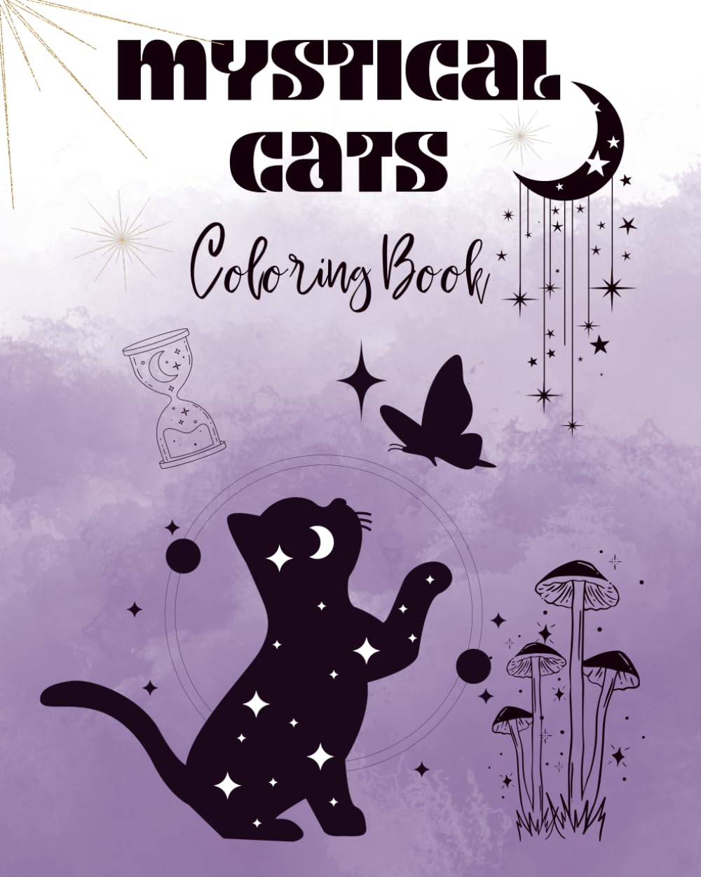 Mystical Cat Coloring Book: A Relaxing Coloring Book of Magical Cats, Patterns & Mystical Designs