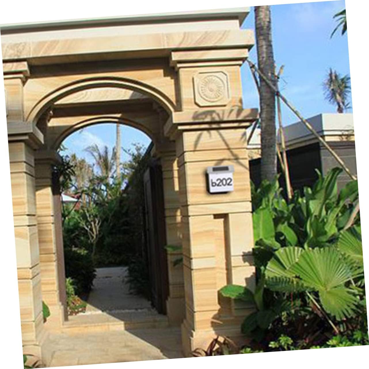 2pcs Solar Wall Lamp Human Body Induction Led Lighting for House Numbers