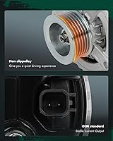 Vista 4 de SCITOO Alternador de coche de alta potencia 11240, se adapta a Dodge Ram 1500 2009-2010, Chrysler Aspen 2007, Dodge Durango 2007, Dodge para Nitro