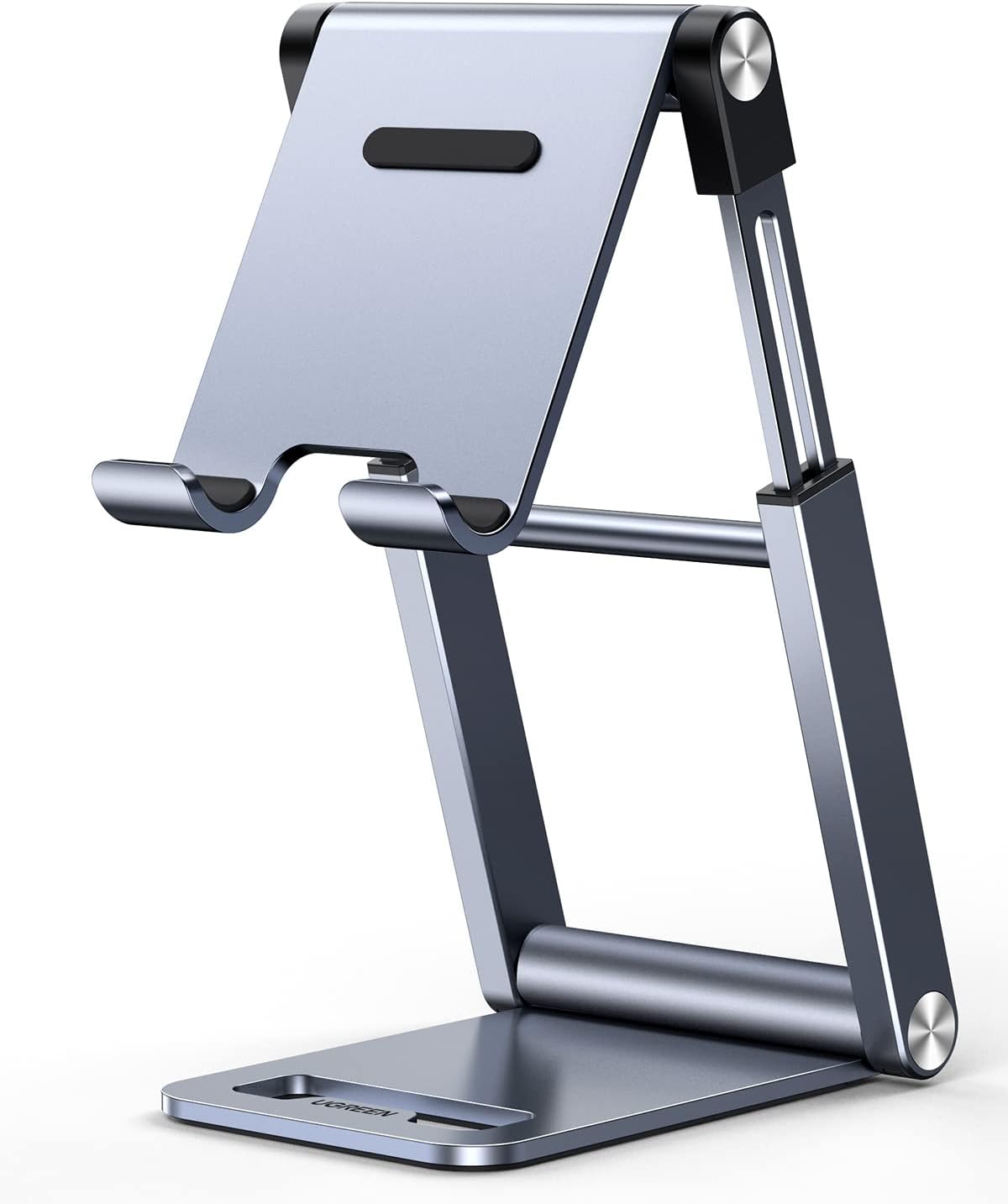 UGREEN Phone Stand Foldable Metal iPhone Holder for Desk Adjustable Mobile Stand for Office Desktop Portable Phone Holder Compatible with iPhone 16 Pro Max/15/14/13 Galaxy S25 Ultra S24/S23/S22