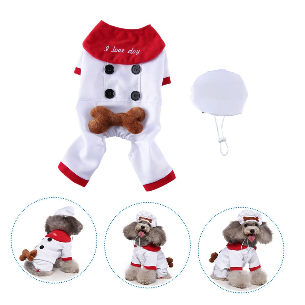 BESPORTBLE 3 Set vestirsi in modo divertente per animali domestici decorazione per animali domestici grandi costumi per cani costume cane halloween costume per cane halloween arredamento